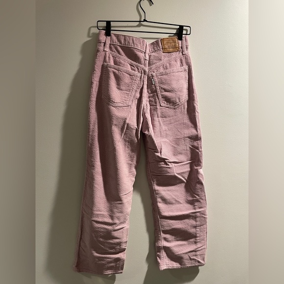 Levi’s Corduroy Ribcage Straight Ankle in Lilac/Purple, Size 27x27 - Picture 2 of 13